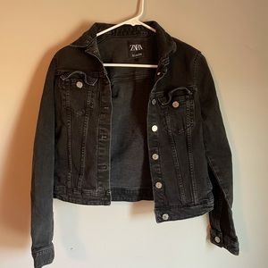 zara black jeans jacket